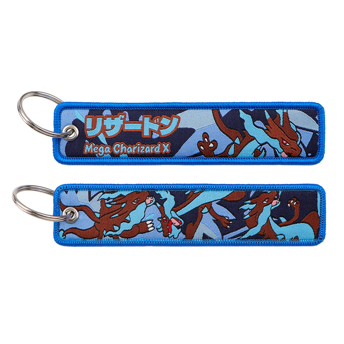 Pokémon Embroidered Keychain – Premium Double-Sided Anime Key Tag